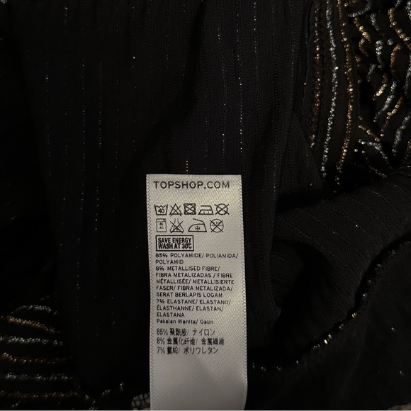 Topshop Stripe Glitter Cutout Dress - Picture 10 of 10